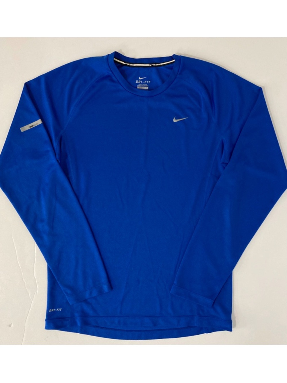 Nike Dri Fit Running Longsleeve Top Blue Men’s Size Small